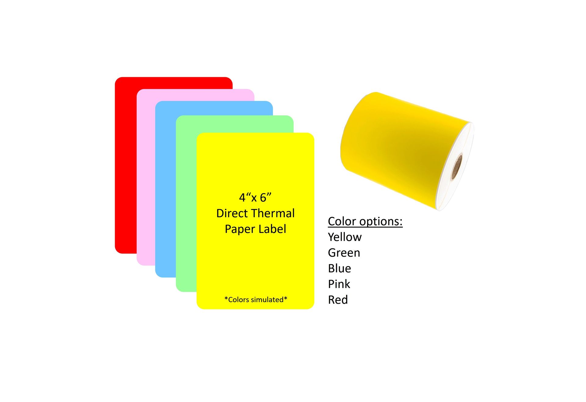 4x6 Direct Thermal Label Roll For MP A40 Printer Seiko Instruments 4x6-direct-thermal-label-roll-for-mp-a40-printer-seiko-instruments